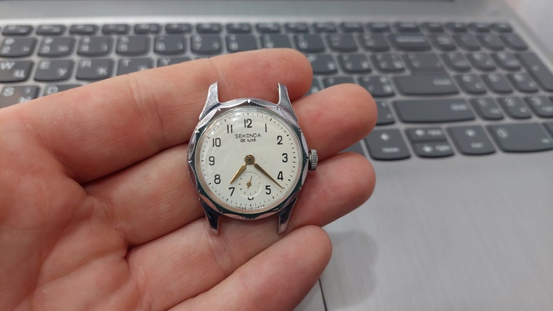 Vintage wristwatch from the 60s Soviet Sekonda Raketa