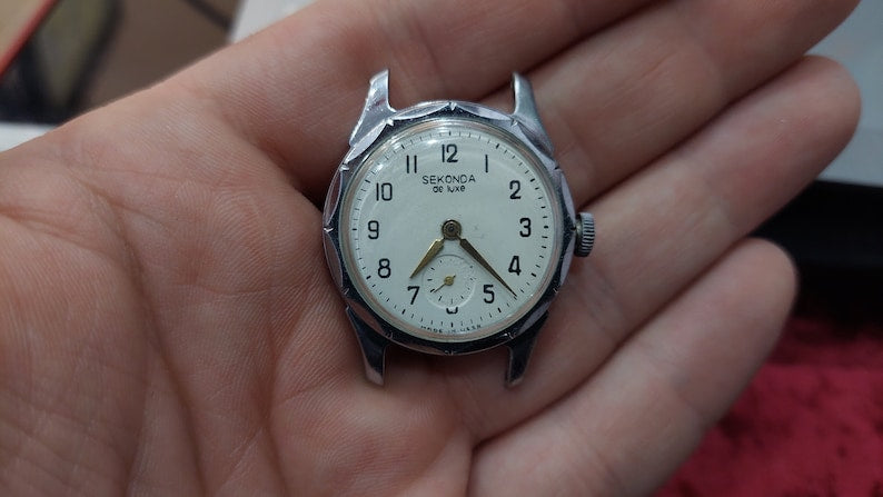 Vintage wristwatch from the 60s Soviet Sekonda Raketa