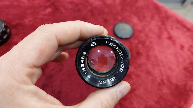 Vintage rangefinder lens Helios-103 F-1.8 / 53 mm