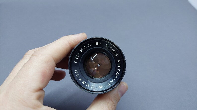 new vintage soviet lens Helios 81, antique lens old lens rare lens auto lens to collection lens working lens USSR lens retro lens