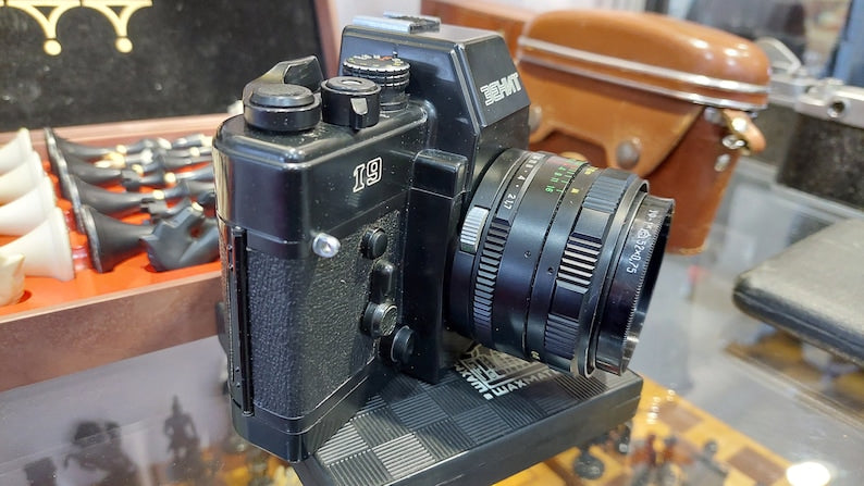 Film camera Zenit 19 35 mm, m42 mount, semi-automatic