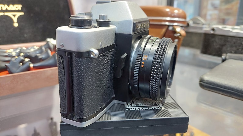 vintage soviet camera Kyiv 19 lens Helios81H antique camera rare camera retro camera old camera soviet camera film camera collection camera