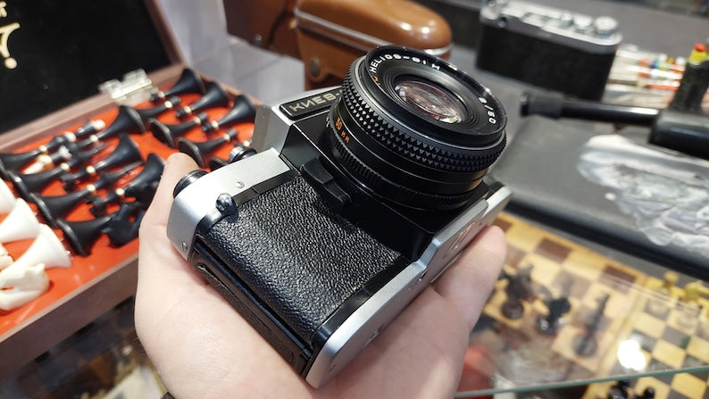 vintage soviet camera Kyiv 19 lens Helios81H antique camera rare camera retro camera old camera soviet camera film camera collection camera