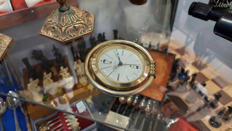 Soviet alarm clock. Desk Clock USSR. Vintage clock SLAVA.