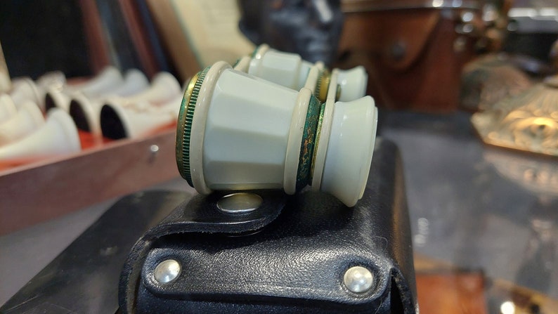 Soviet theater binoculars TITANIC, - Antique opera binoculars - Pocket binoculars in a Titanic case