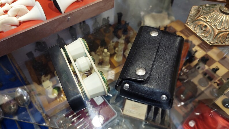 Soviet theater binoculars TITANIC, - Antique opera binoculars - Pocket binoculars in a Titanic case