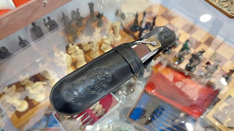 Soviet vintage folding knife, USSR folding knife, Tourist knife, Rare Russian collection knife