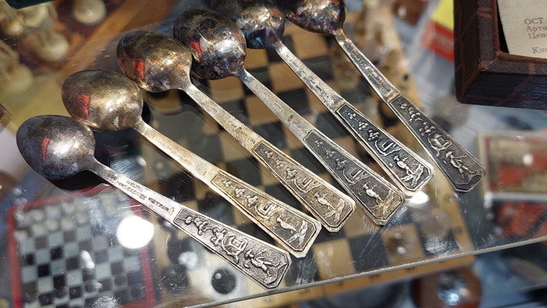 Vietnam 900 silver coffee spoons