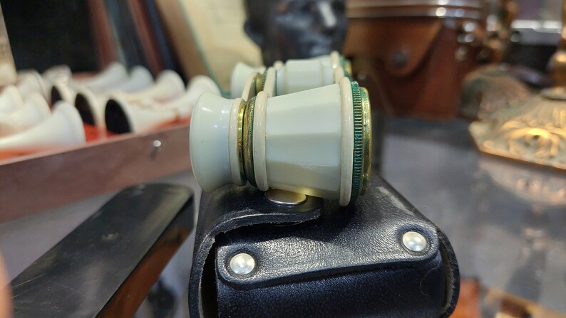 Soviet theater binoculars TITANIC, - Antique opera binoculars - Pocket binoculars in a Titanic case