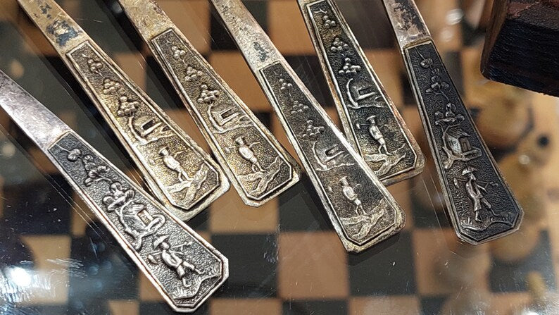 Vietnam 900 silver coffee spoons