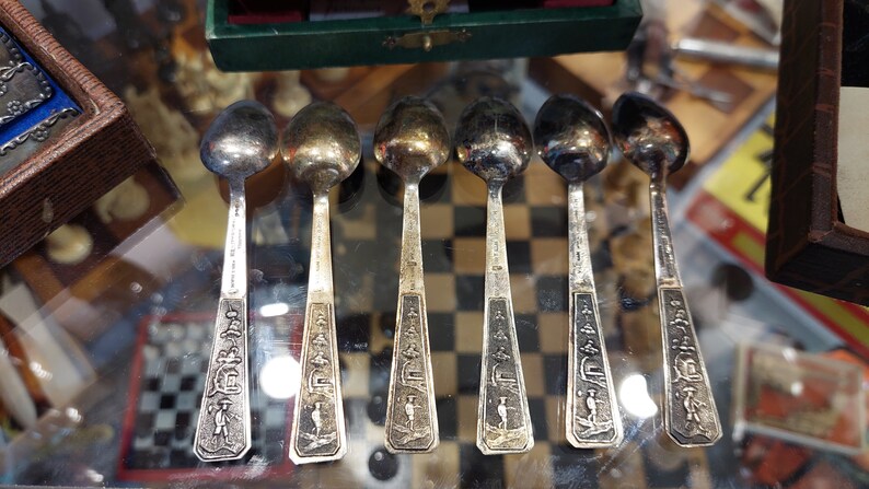 Vietnam 900 silver coffee spoons