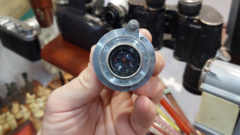 Советский Винтаж Индустар-22 объектив 50мм f/3,5 объектив M39 Leica Zorki ФЭД камера Эльмар копия Редкий объектив СССР