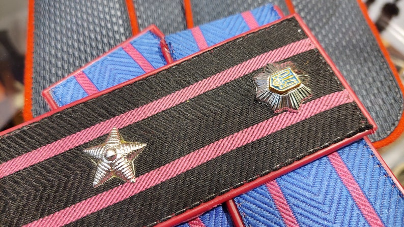Ukrainian police shoulder straps full set