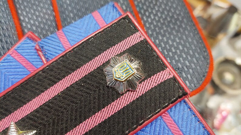 Ukrainian police shoulder straps full set