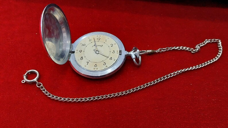 RARE WATCH!!!: Pocket watch, Lightning, Blind, Lightning mechanical, Soviet watch, USSR watch, vintage gift