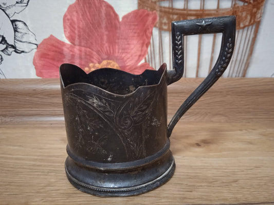 Antique Soviet Metal Coaster Agitation USSR 1939