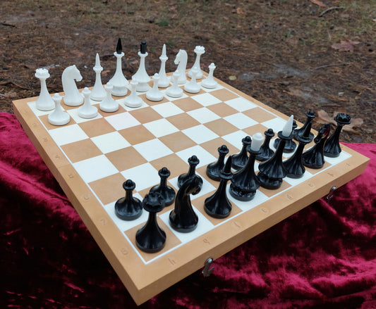 Vintage plastic souvenir chess set - Kievplastmass, Beautiful chess set with plastic board, Amazing chess set, Soviet chess set