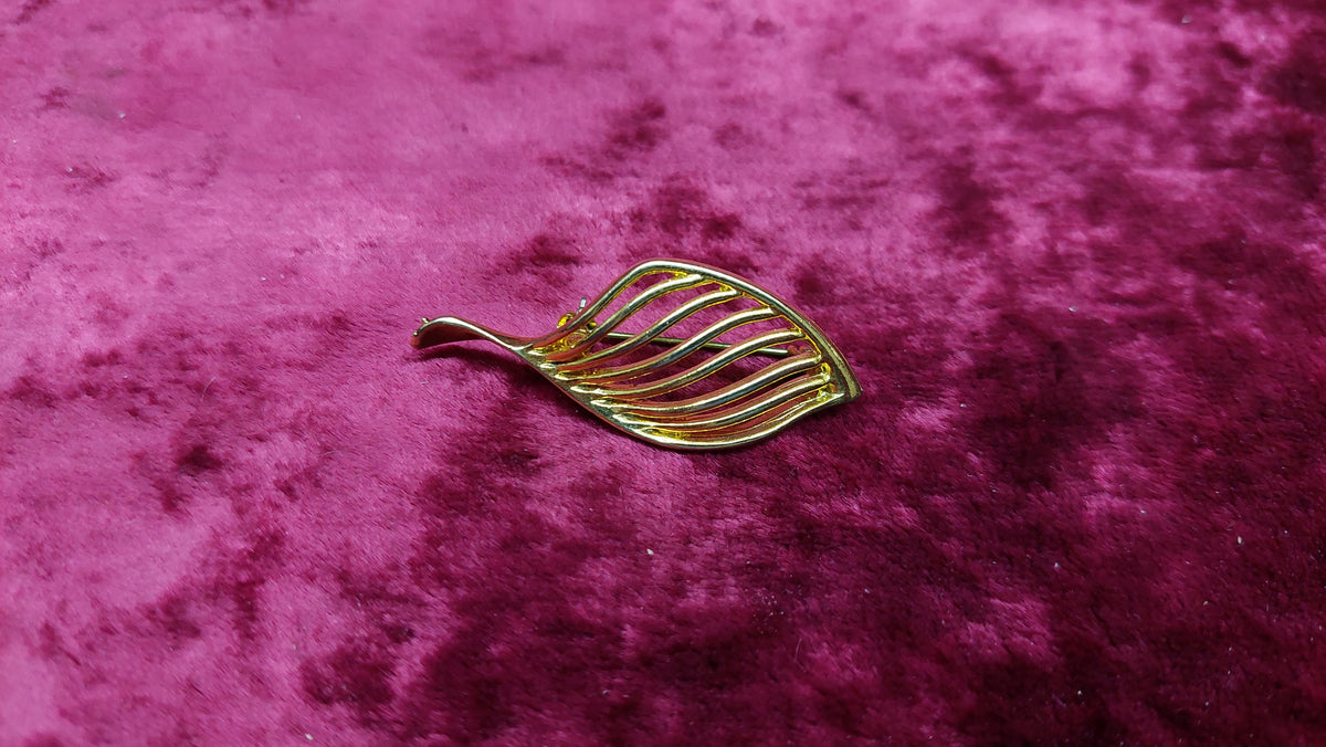 Vintage USSR Gold-Plated Brooch