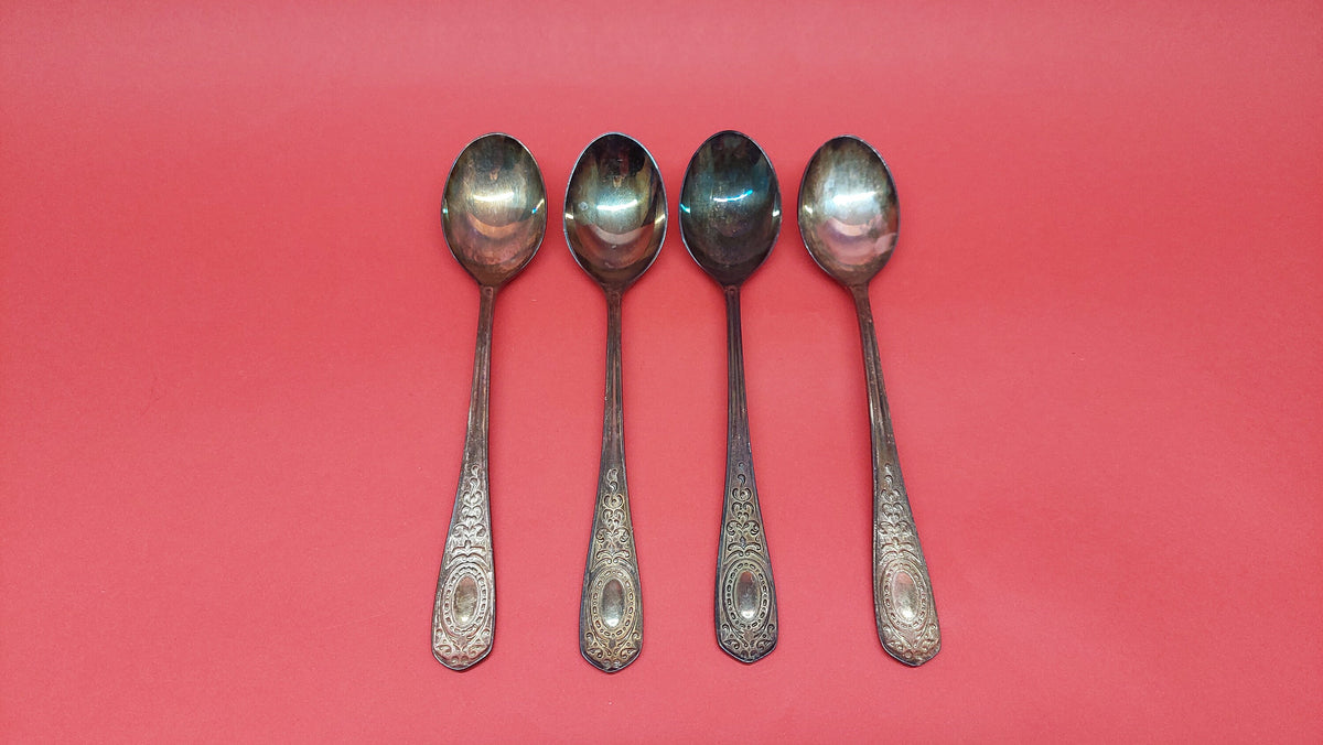 four new cupronickel teaspoons of the USSR