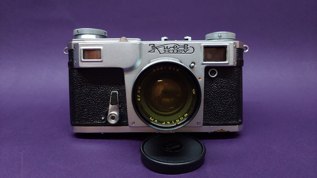 Kiev- 4A Soviet camera lens JUPITER - 8M (2 / 50) CONTAX Camera USSR