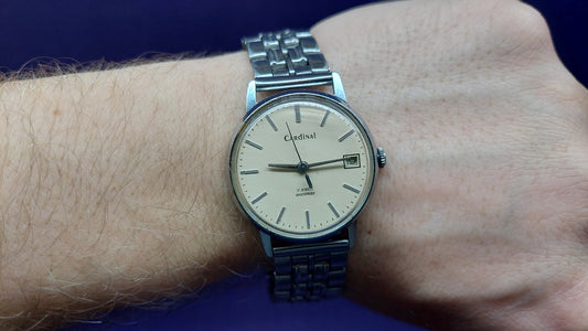 Russian mechanical watch Raketa CARDINAL .USSR 1980s ~classic of the Soviet era