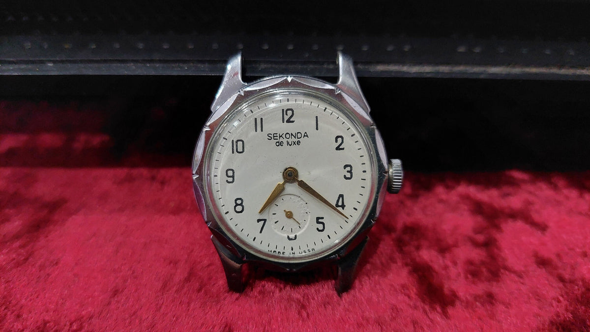 Vintage wristwatch from the 60s Soviet Sekonda Raketa