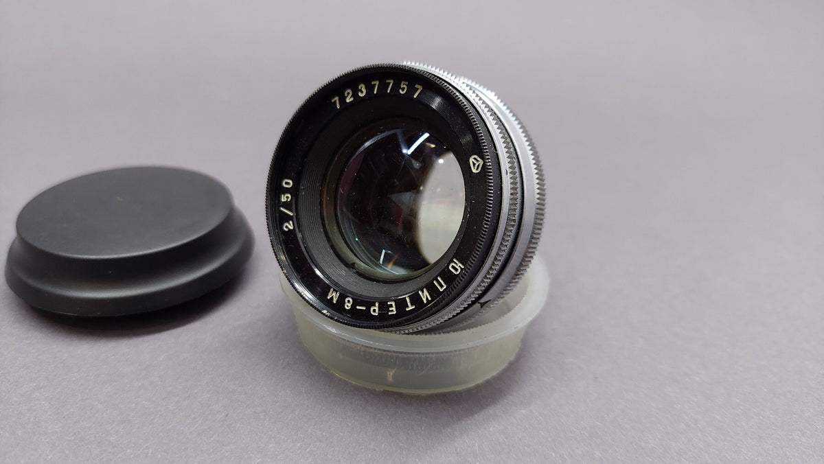 Jupiter 8M Lens 50mm 1/2 Mount Contax-Kyiv RF Soviet Sonnar 2/50 vintage lens