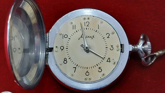 RARE WATCH!!!: Pocket watch, Lightning, Blind, Lightning mechanical, Soviet watch, USSR watch, vintage gift
